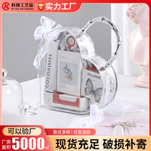 情人节圣诞盒怦然心动爱心手提礼盒2025婚礼喜糖盒亚克力礼盒批发