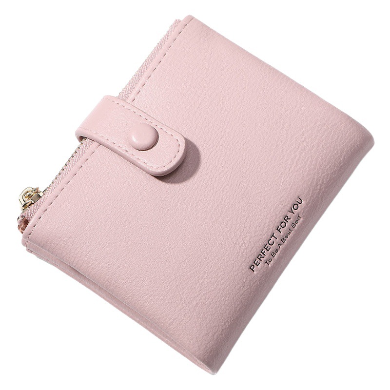 Cross-border Weichen wallet women's short wallet simple wallet pu coin purse card holder fashion zipper clutch