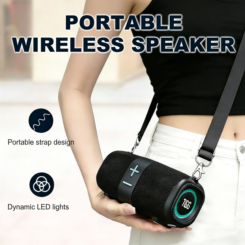 Cross-Border New Tg667 Bluetooth Speaker Outdoor Tws Mini Portable Creative Export Popular Gift Small Speaker