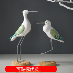 地中海海洋スタイルカモメ海鳥子供部屋モデルルームテレビキャビネット家庭の仕切り板装飾装飾プレゼント