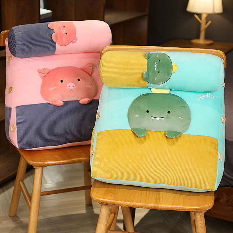 Cute cartoon three dimensional pillow for bed for students