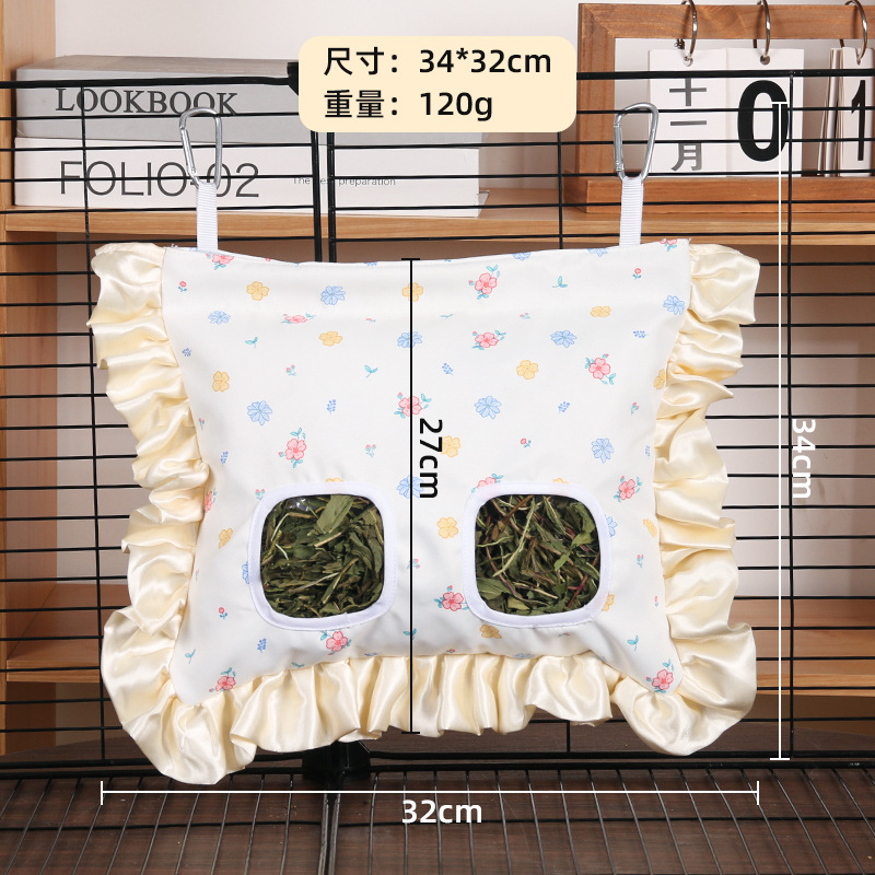 Bolsa Colgante de Heno para Conejos de Lienzo, Gran Capacidad, para Jaula image 41