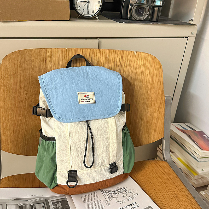 韓国スタイルのファッショナブルな男の子のバックパック、多用途でパーソナライズされたカラーマッチングの屋外用小型バックパック、幼稚園の女の子のベビースクールバッグ、トレンディです。|undefined