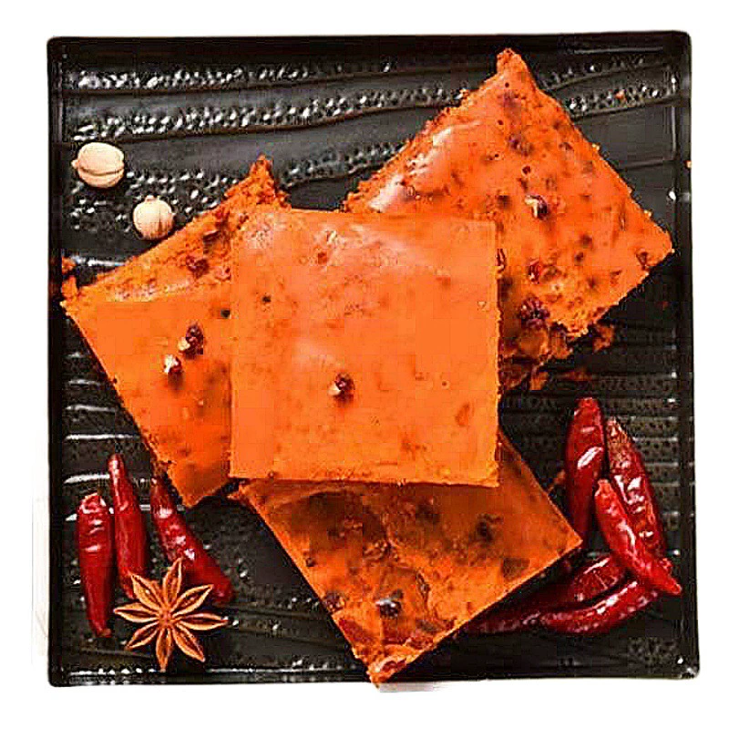 Чунцин масло горячий горшок база маленькие кусочки красного масла Свежий Ароматный пряный горшок приправа Сумка приправа погружение Коммерческая оптовая продажа