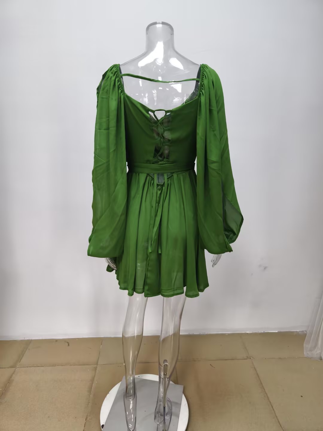 Women's Clothing Spring Women's Low Cut Off Shoulder Dress Sexy Hot Girl Solid Color Short Skirt For Formal & Casual For Women_ecoleips.com