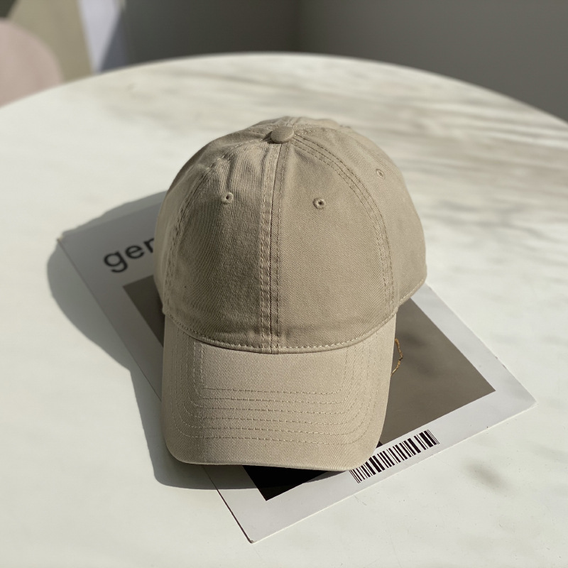 出口欧美纯色棒球帽男复古光版休闲防晒帽子四季遮阳帽鸭舌帽女潮|ru