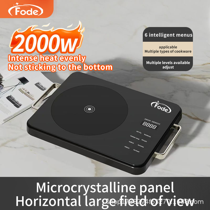 Export Electric Ceramic Stove High-Power Flat Household Timed Cooking Hot Pot Multi-Function Light Wave Stove Non-Pick Pot Induction Cooker