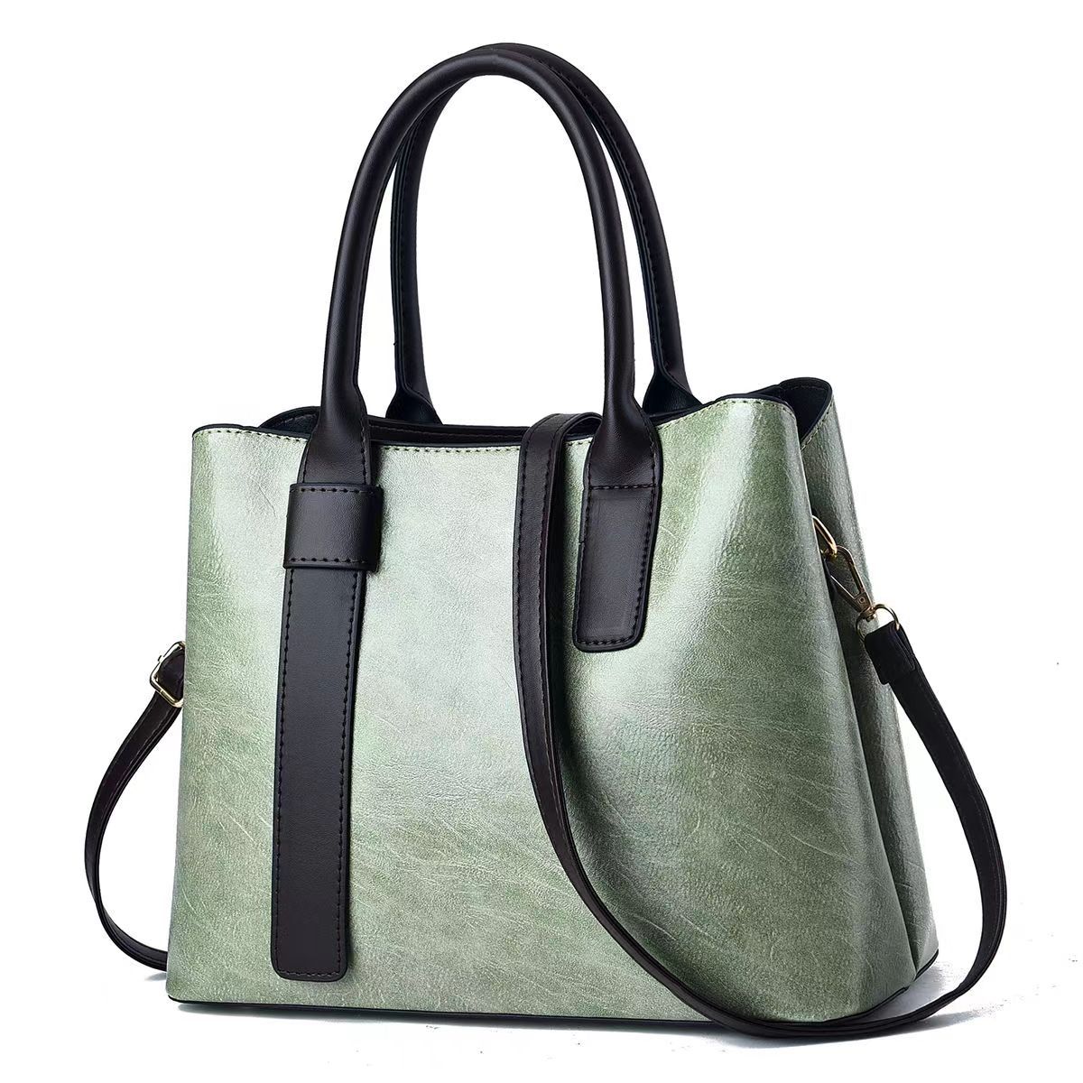 Bolsa de mano de textura Bolso de hombro clásico europeo y americano de gran capacidad Bolso de mensajero Bolso femenino en nombre de Handbags