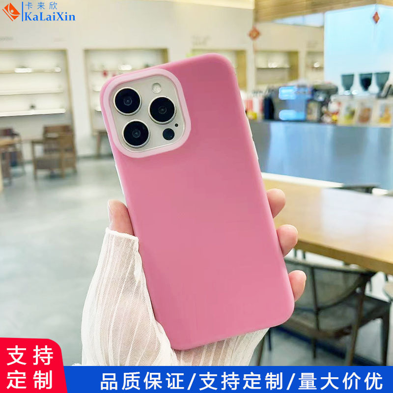 Cross-Border Liquid Silicone Mobile Phone Case Suitable for African Transsion Spark8C Pure Color Jelly Case Iphone17