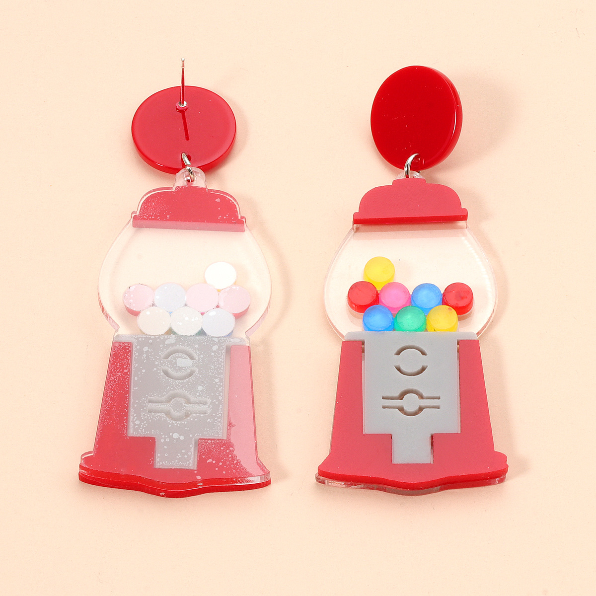 Acrylic Acetate Plate Earrings display picture 3