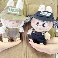 【Only Clothes】First and Second Generation Blind Box LABUBU Doll Fishing Hat Set, Compatible with First Generation