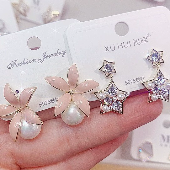 Милые серьги с серебряным штифтом, жемчуг, цирконий, серебро 925, французский стиль, лёгкая роскошь, высокое качество, микроинкрустация, кошачий глаз