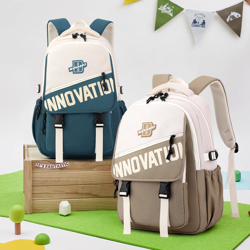 Pescado natural nueva mochila para niños 3 - 6 grados escolares mochila para estudiantes de escuela secundaria y secundaria mochila de gran capacidad para niños