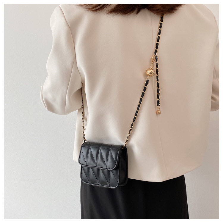 Nihaojewelry Fashion Solid Color Chain Shoulder Messenger Bag Wholesale display picture 30