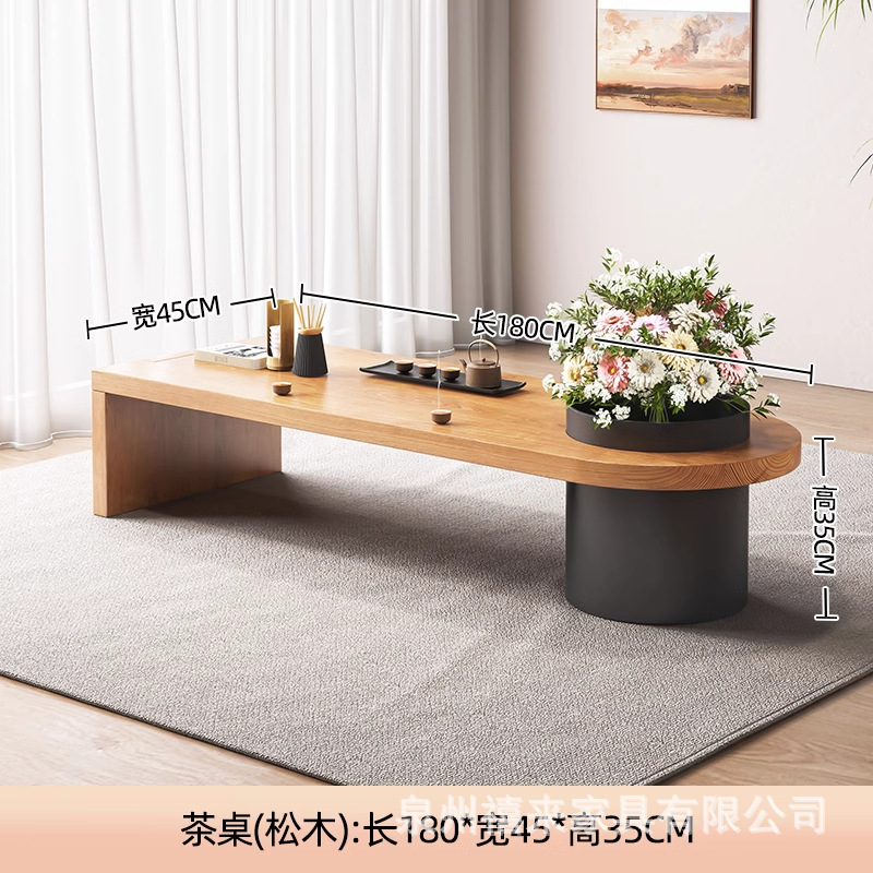 소나무 싱글테이블 : 180*45*35cm [두께 5cm]