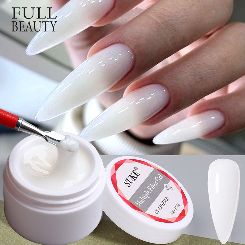 Cross-Border New Nail Extension Gel, Hand-Moldable Extension with Paper-Free Tray for Quick Extension, Removable Uv Gel