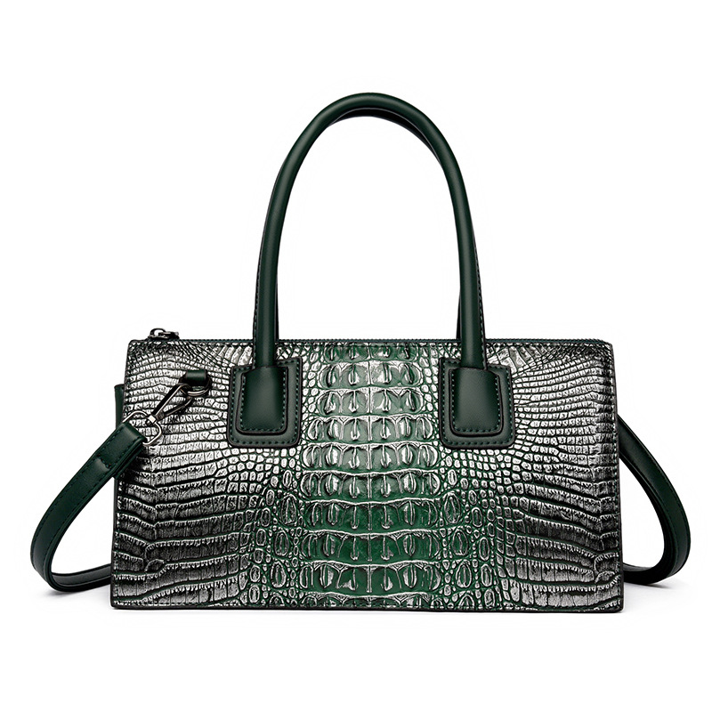 Bolsa de comercio exterior transfronteriza al por mayor bolsa de hombro europeo y americano de las nuevas mujeres casuales bolsa de cocodrilo patrón bolsa de gran capacidad