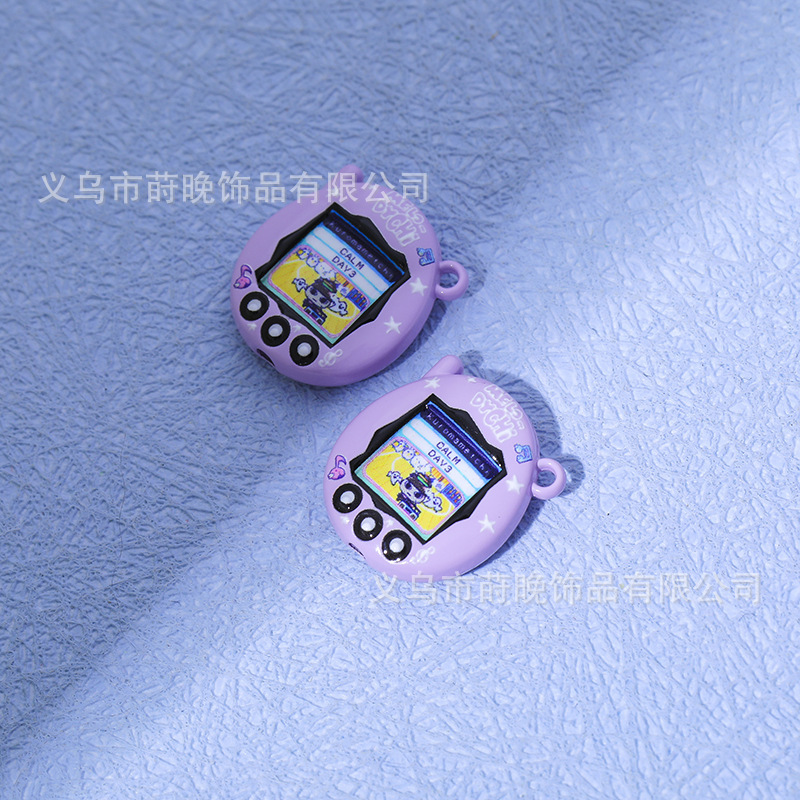 亜鉛合金ペイント漫画たまごっちペットハンドヘルドペンダント diy 携帯電話チェーンキーホルダーアクセサリーペンダント|undefined