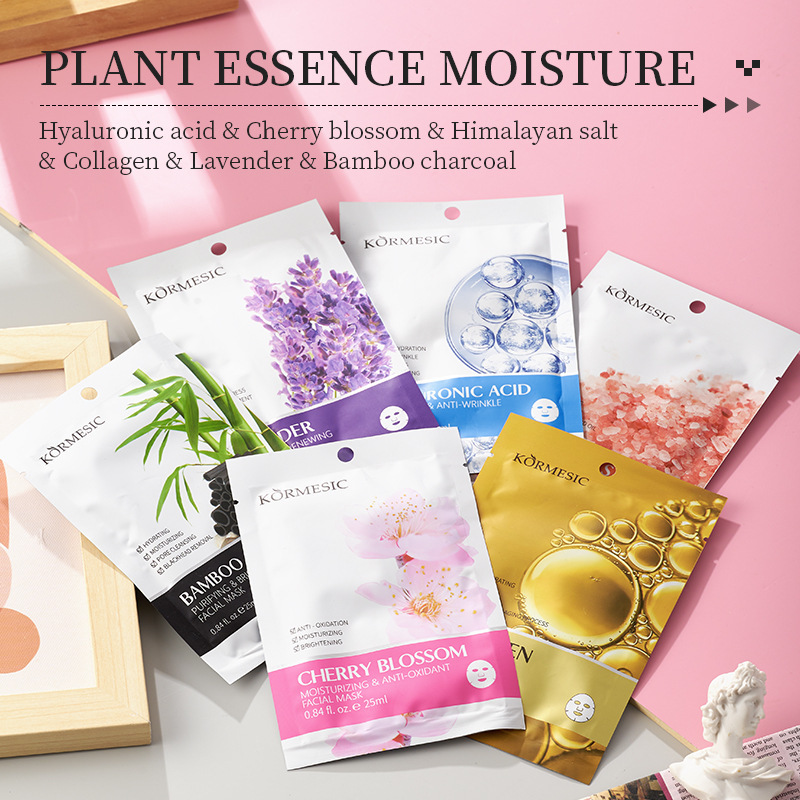 Cross-border KORMESIC Sakura full English face mask sheet…