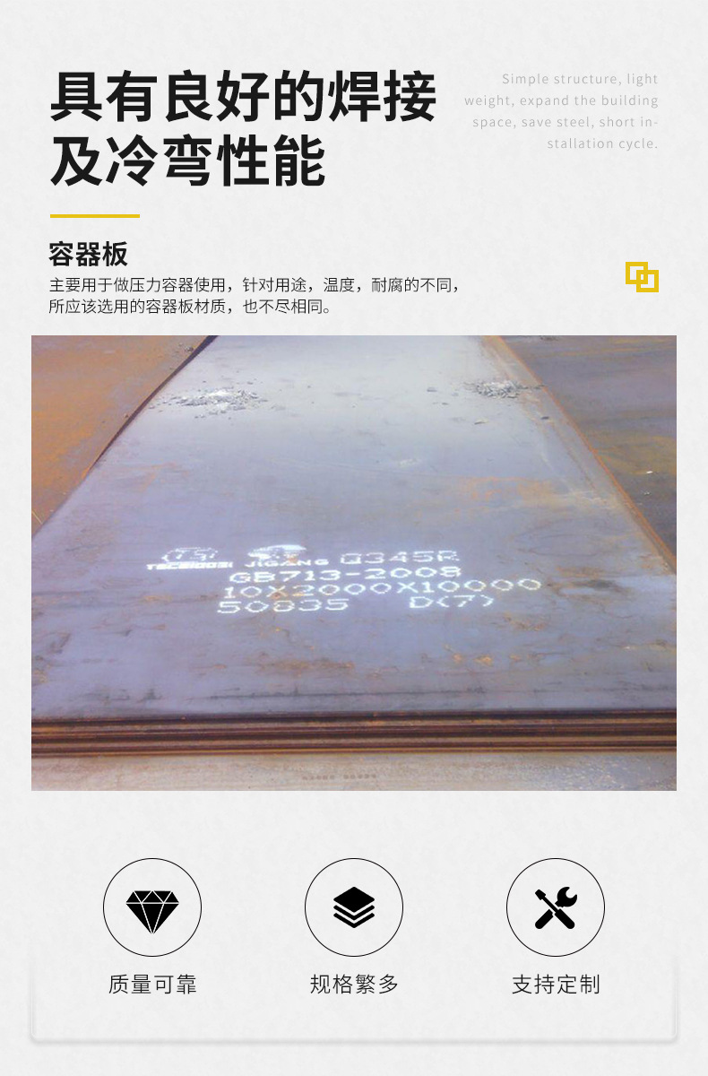 Q345R锅炉压力容器钢板