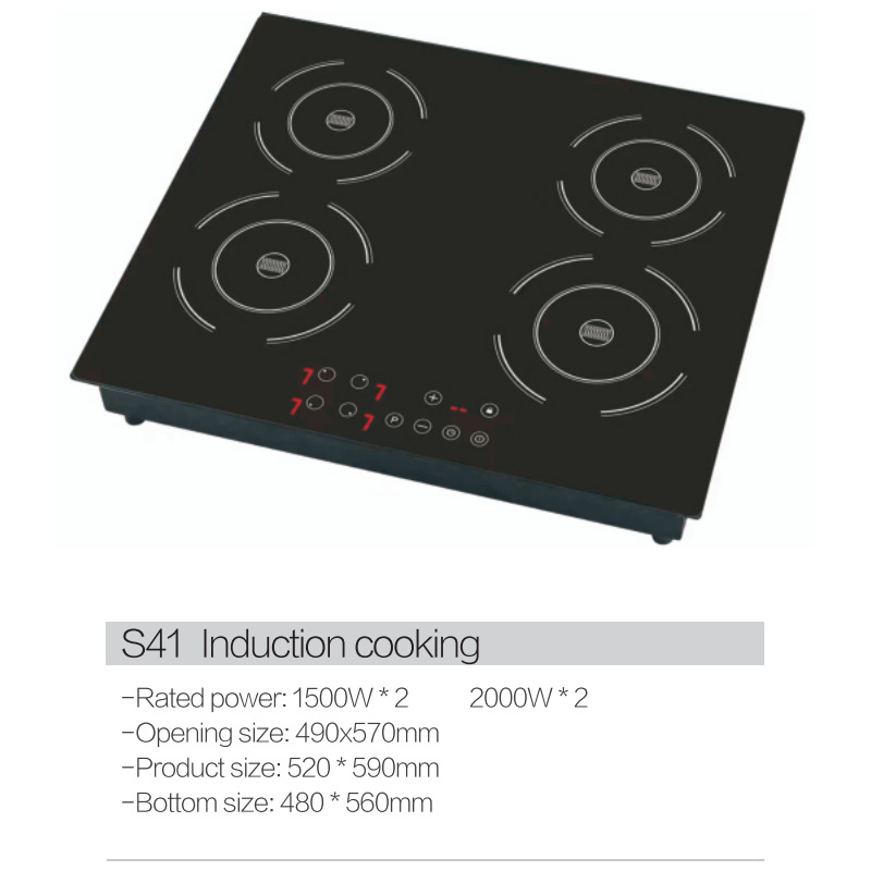 Ceramic Induction Cooker Double Burner Built-in Electric Stove_voghion.com