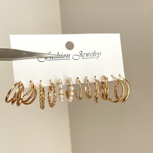earrings women ��ɫ��Ȧ���Ύ׺��Ώ͹Ŷ�ձ��L���h���b6����