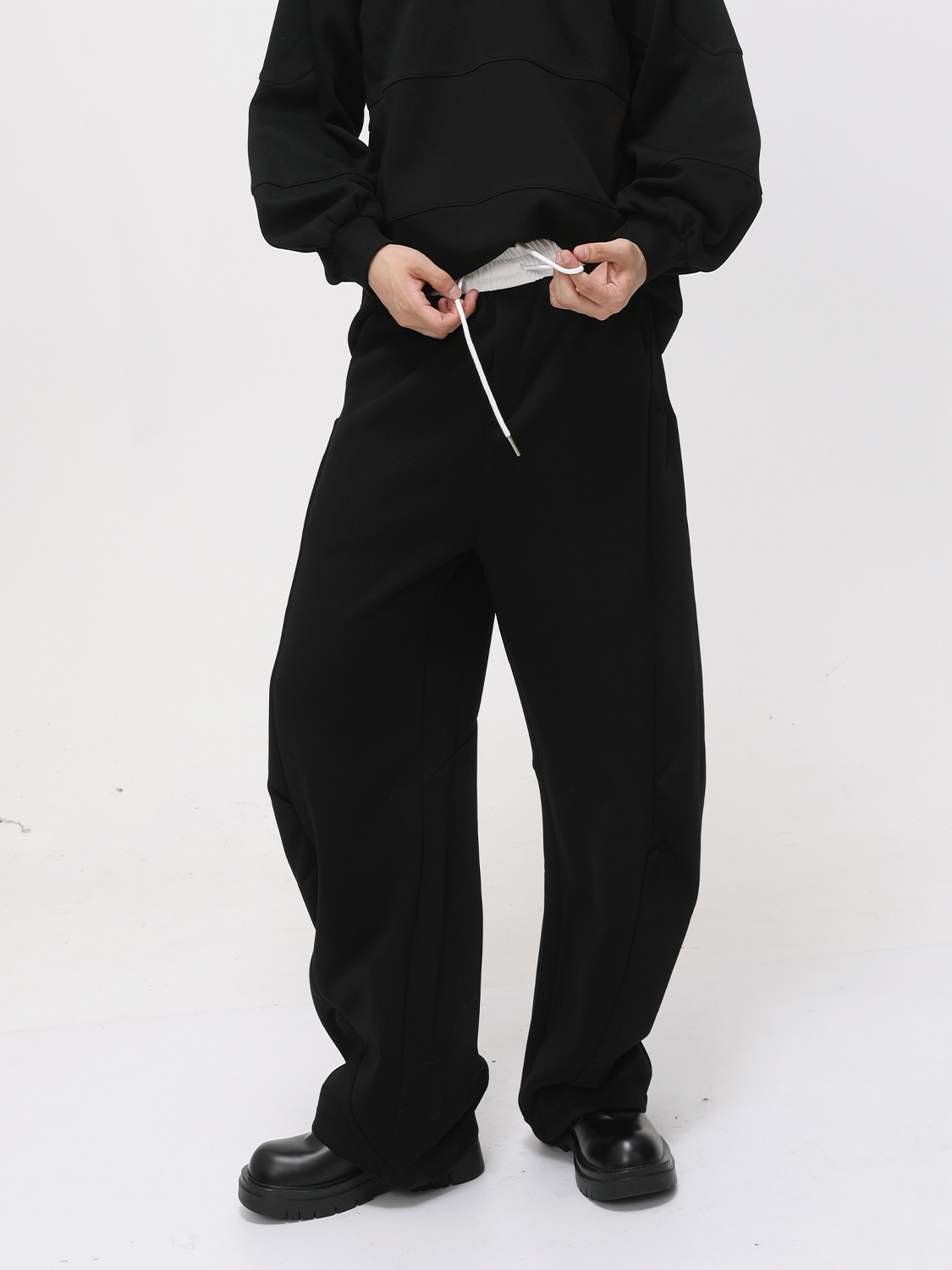 MTLCLOTHES Hombres| Polarizado coreano con solapa de contraste Polo simple y suelta machete con piernas anchas