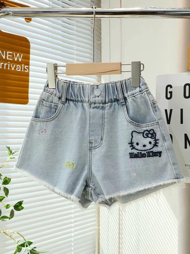 Children's Shorts, Girls 'Summer New Jeans, Children's Wear, Girls Denim Shorts