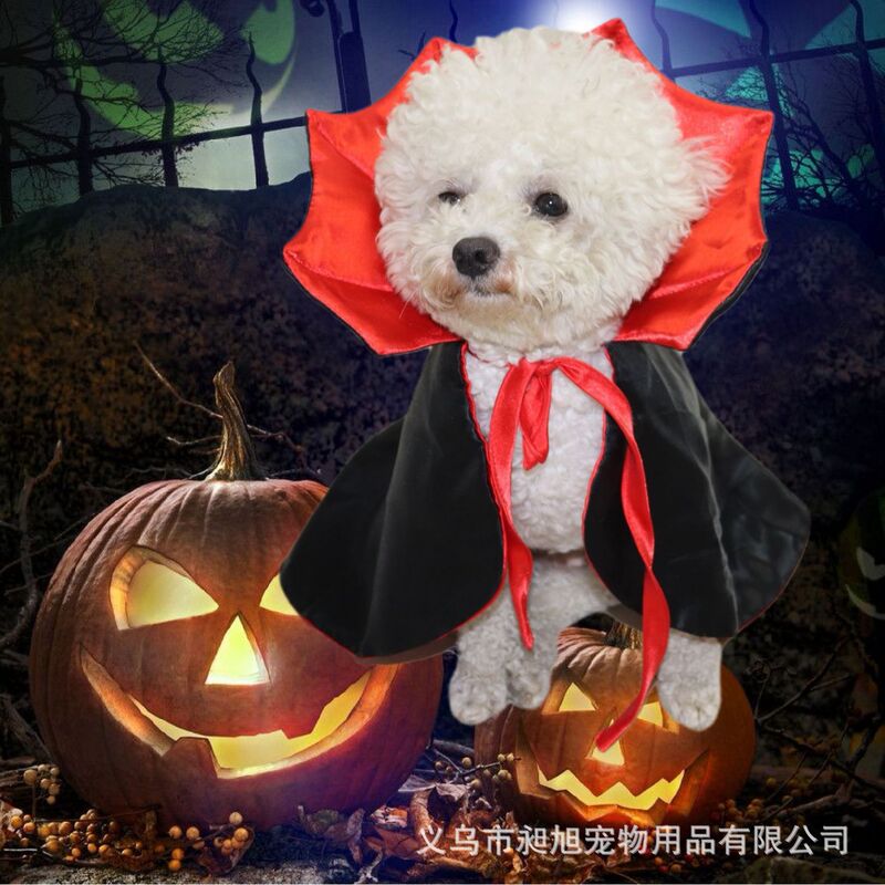 猫服ハロウィン面白いコウモリマントホリデーマント写真撮影ペット犬吸血男爵変身衣装|undefined