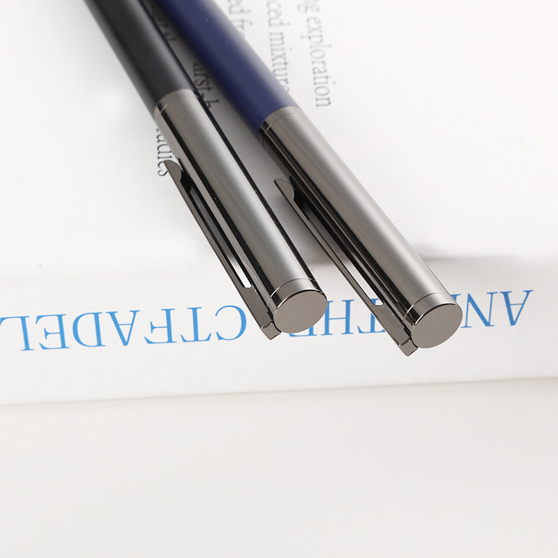Fabricantes comerciales de metal en stock lápiz de firma mate de alta calidad textura neutra lápiz negro galvanizado lápiz de firma