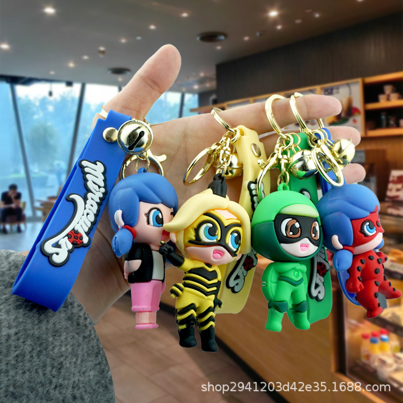 Cartoon Creative Miracle Girl Doll Keychain Pendant School Bag Keychain Car Ornament Accessory Gift Wholesale Cartoon Creative Miracle Girl Doll Keychain Pendant School Bag Keychain Car Ornament Accessory Gift Wholesale
