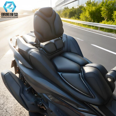 Seat Cushion, Motorcycle cushion - honda-forza-nss350-deluxe-edition-with-high-backrest-black
