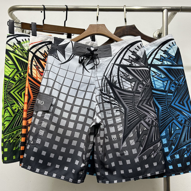 European Size Beach Shorts Men's Casual Sports Surfing Shorts 2025 Quick-Dry Short Pants