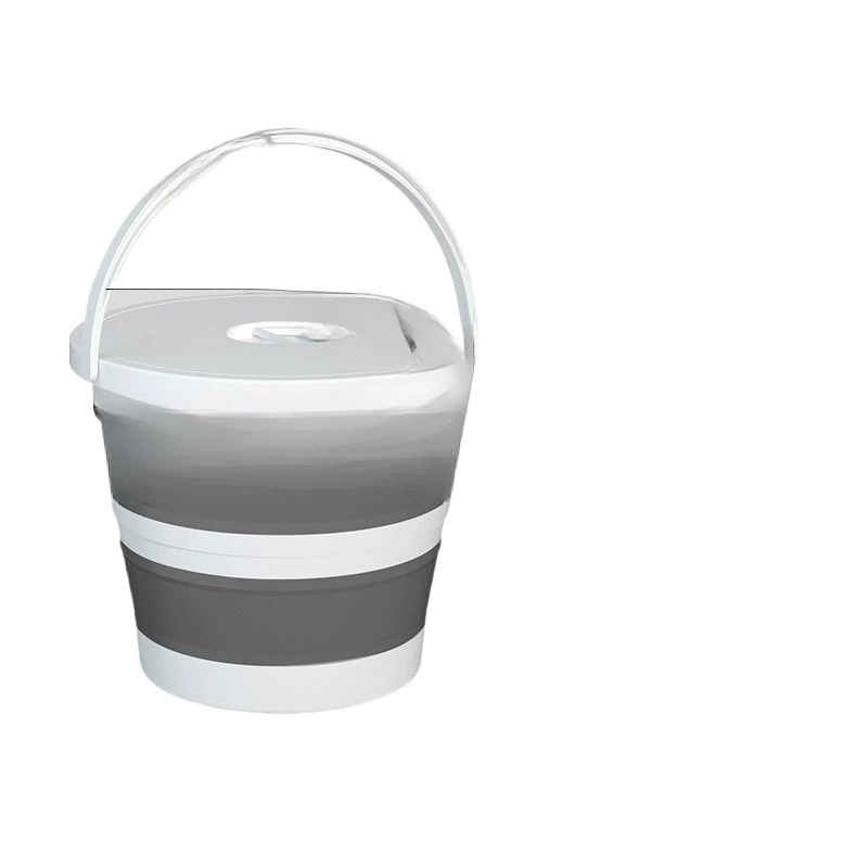 Handheld plastic bucket for traveling for home use, increased thickness