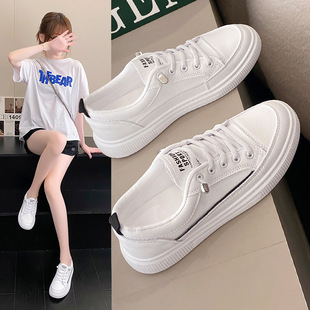 White Shoes Women's Shoes 2024 Spring and Autumn New Shoes Soft Sole Breathable Korean Style All-match Casual Flat Shoes Women's Shoes