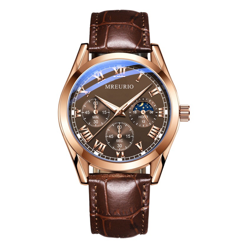 Reloj de negocios popular en vivo reloj de hombre cinturón de cuarzo fábrica de comercio exterior en stock entrega de una pieza al por mayor