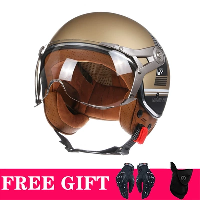 Motosiklet kaskı (dəbilqə) electric car helmet half helmet four
