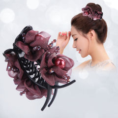 Hair clip, hairpin head accessory, high ponytail clip at the back of the head, large shark clip, winter style, elegant hair clip