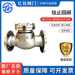 钛合金止回阀旋启式钛止回阀H44W-16TA2-DN65钛止回阀 钛阀门批发