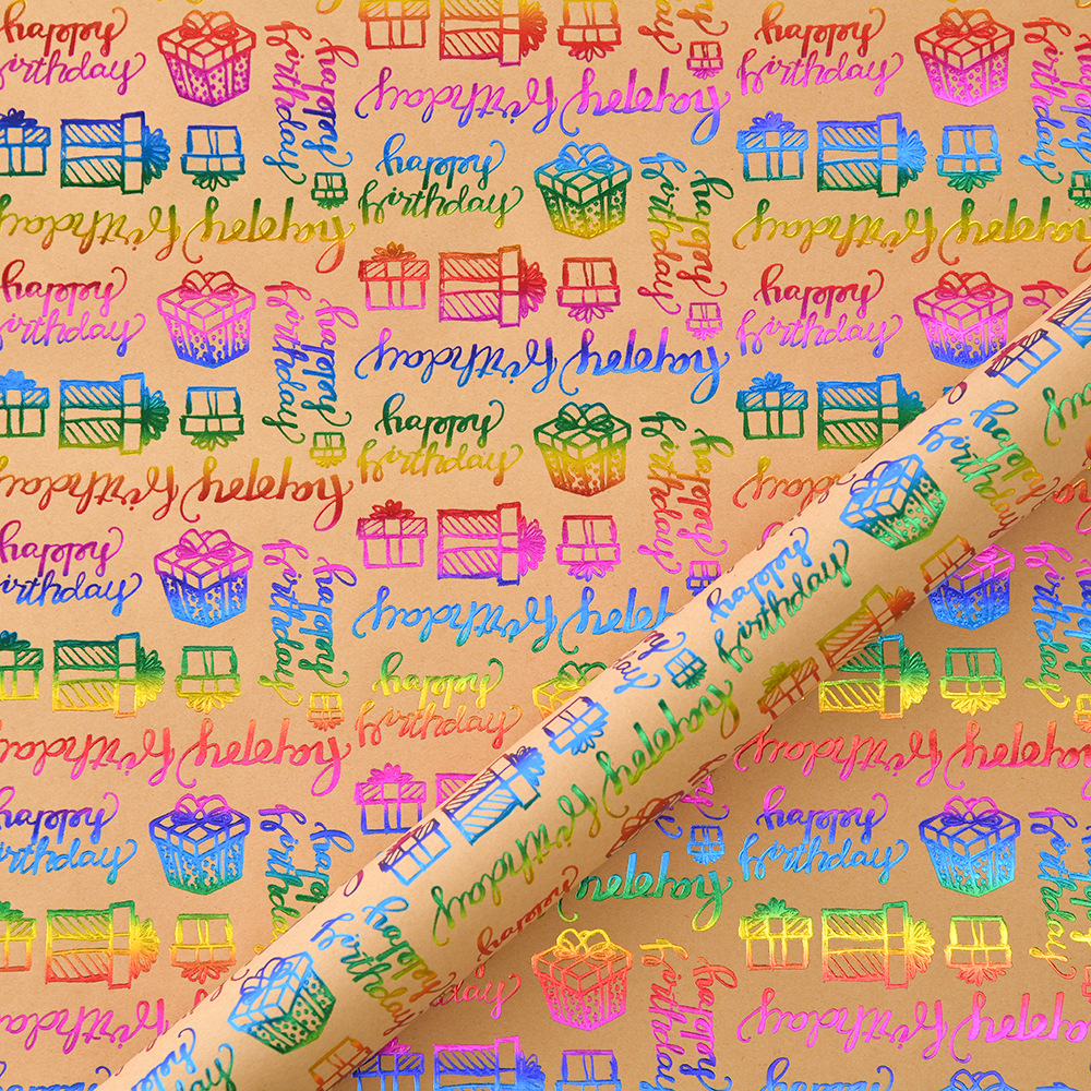 Regalo de cumpleaños; 50x70cm 100g papel kraft