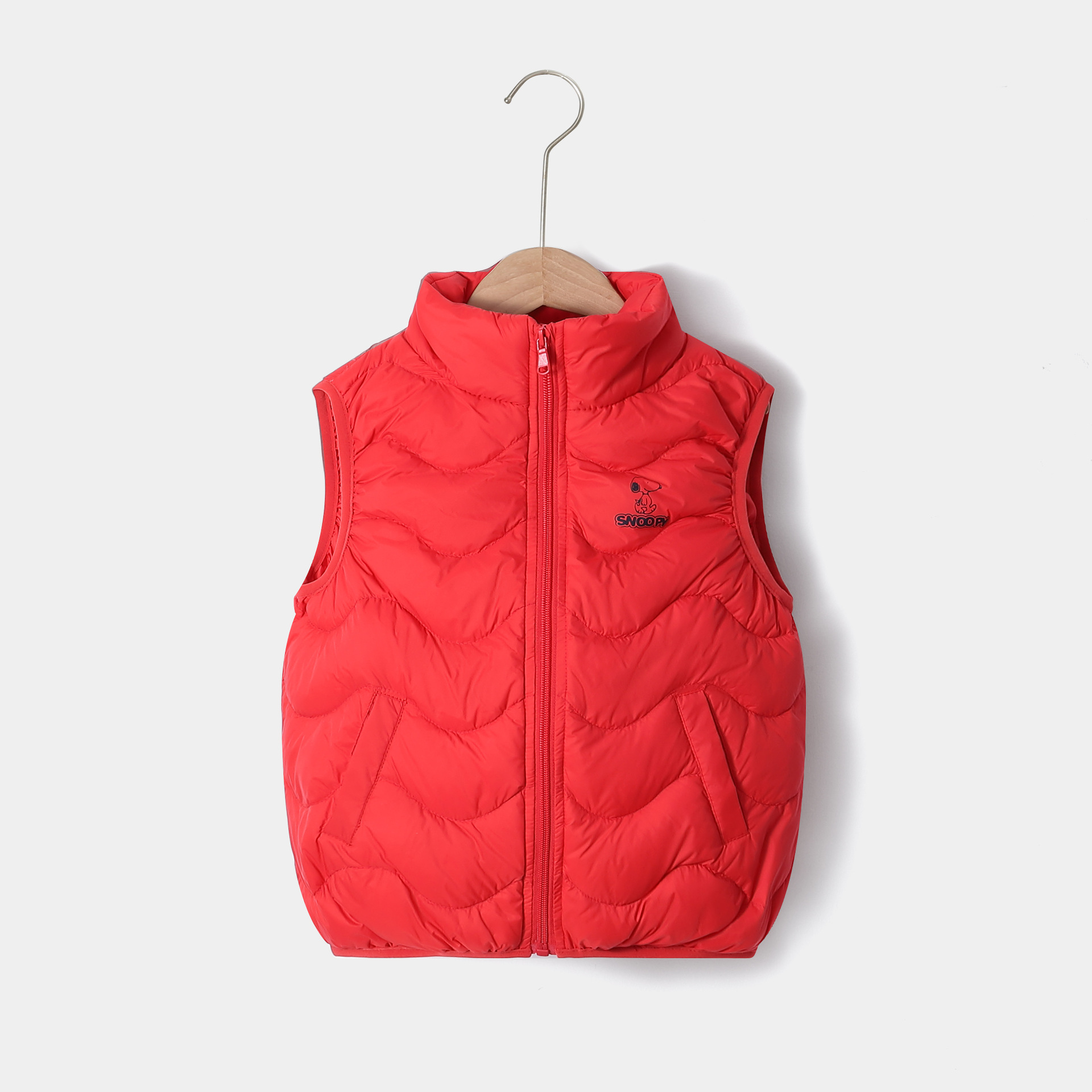 2024 nuevo estilo coreano de los niños abajo chaleco 90 pato blanco abajo collar abajo chaleco niñas chaleco invierno desgaste exterior