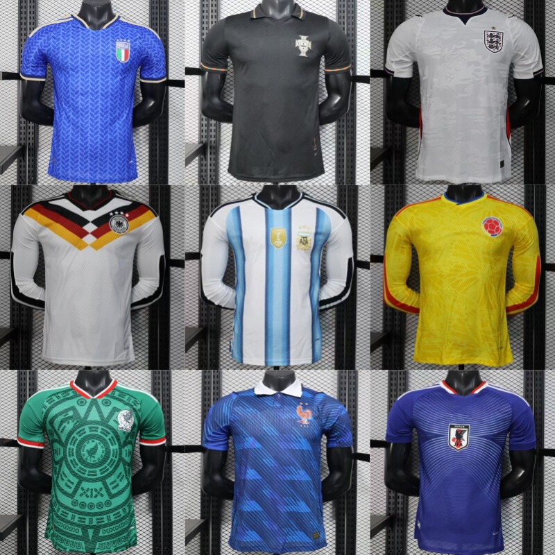 2627 World Cup Player Version Football Uniforms Argentina, Germany, Mexico and Other National Team Uniforms with Long Sleeves and Short Sleeves with Numbers Printed on Them