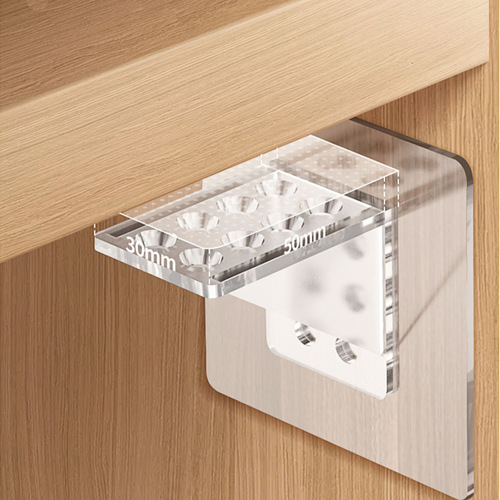 Partition tray punch-free fixer shelf tray wardrobe layered right-angle cabinet buckle fixed bracket triangle support frame