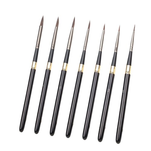 Wei Zhuang foreign trade cross-border gouache watercolor brush metal rod removable wolf hair oil brush art brush set