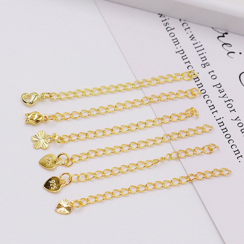 18K Real Gold Plated Color-Preserving Tail Chain Extension Chain Bracelet Necklace DIY Jewelry Accessories Jewelry Materials Wholesale D108 18K Real Gold Plated Color-Preserving Tail Chain Extension Chain Bracelet Necklace DIY Jewelry Accessories Jewelry Materials Wholesale D108