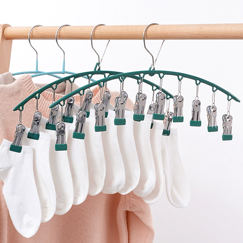 Нержавеющая сталь десять клипов для сушки носки зажим для дома многофункциональное нижнее белье