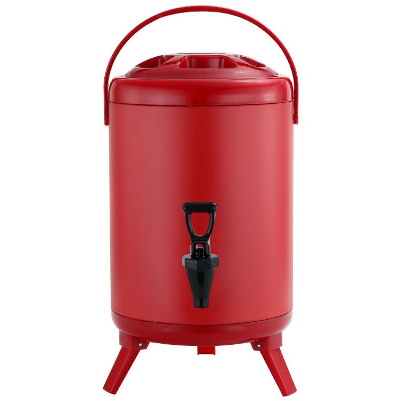 Barril de aislamiento térmico de té de leche de 10 litros barril de acero inoxidable barril de aislamiento térmico de doble capacidad barril de aislamiento térmico de aislamiento frío tienda comercial NaYou