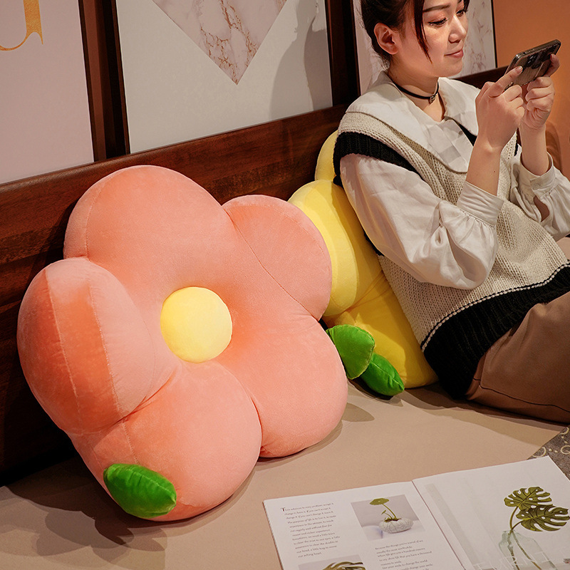 Instagram-Style Floral Lumbar Pillow, Flower-Shaped Pillow, Body Pillow, Gift for Girls, Internet-Famous Cushion, Night Market Stall, Dropshipping, Sofa