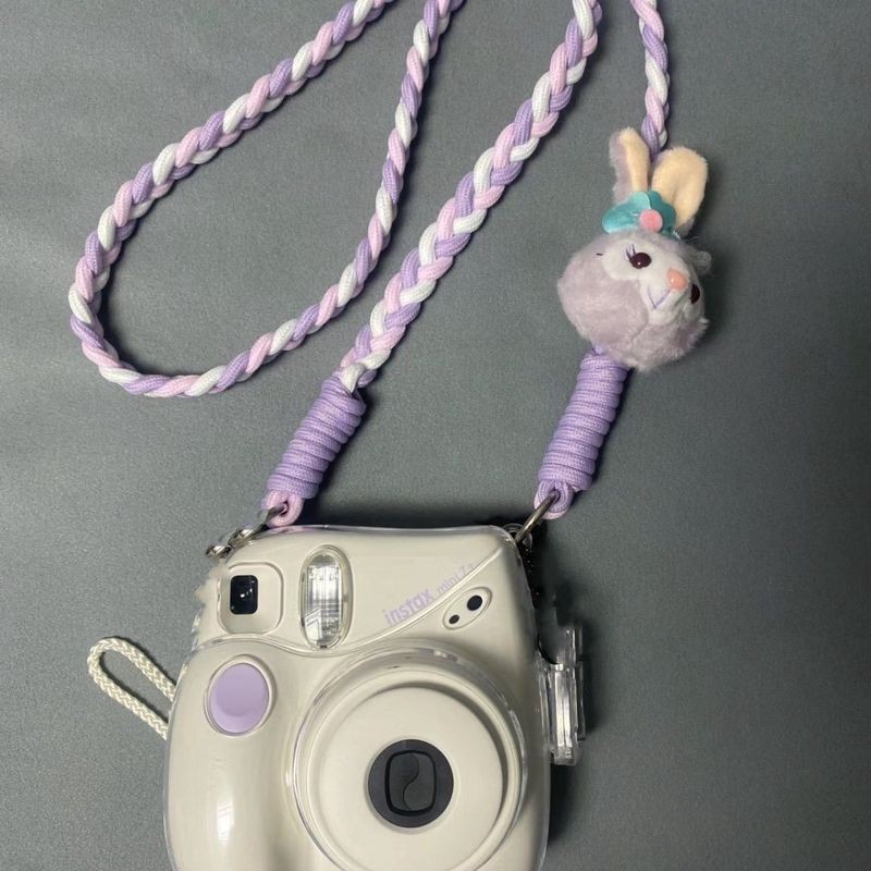 【mini12透明外壳】instax水晶壳拍立得硬壳相机保护壳壳子链条潮