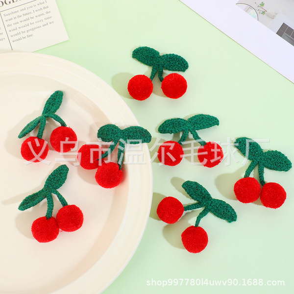 Knitted children's woven hair accessory handmade